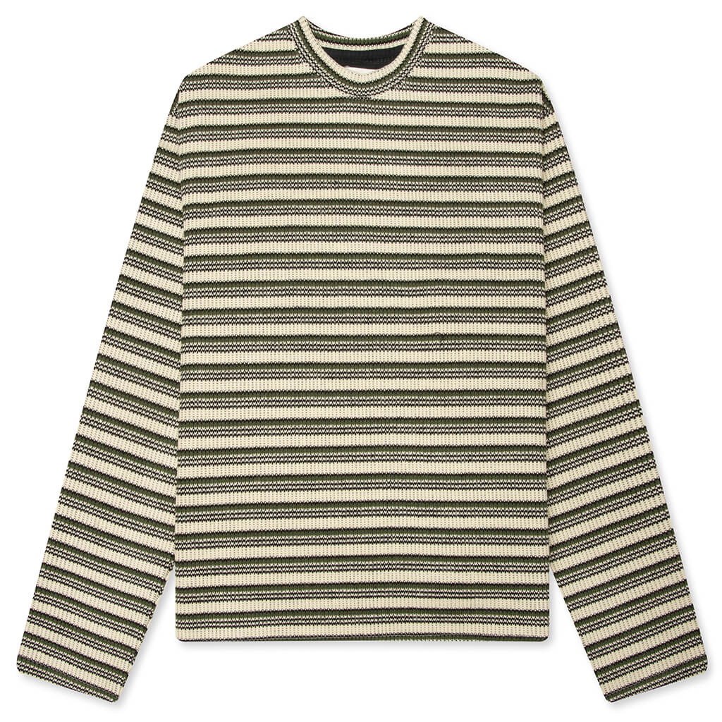 Speak Striped Crew Olive