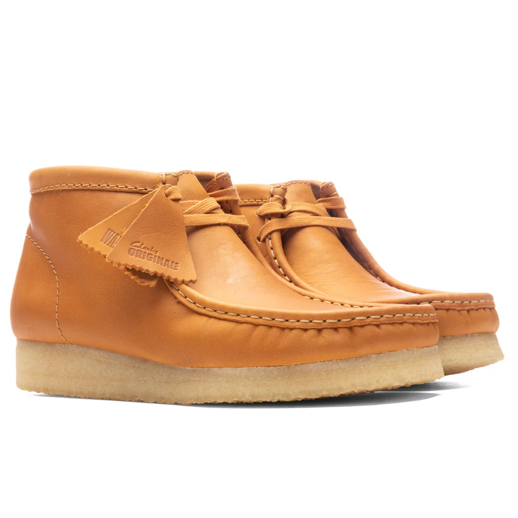 Wallabee Leather Boot Mid Tan