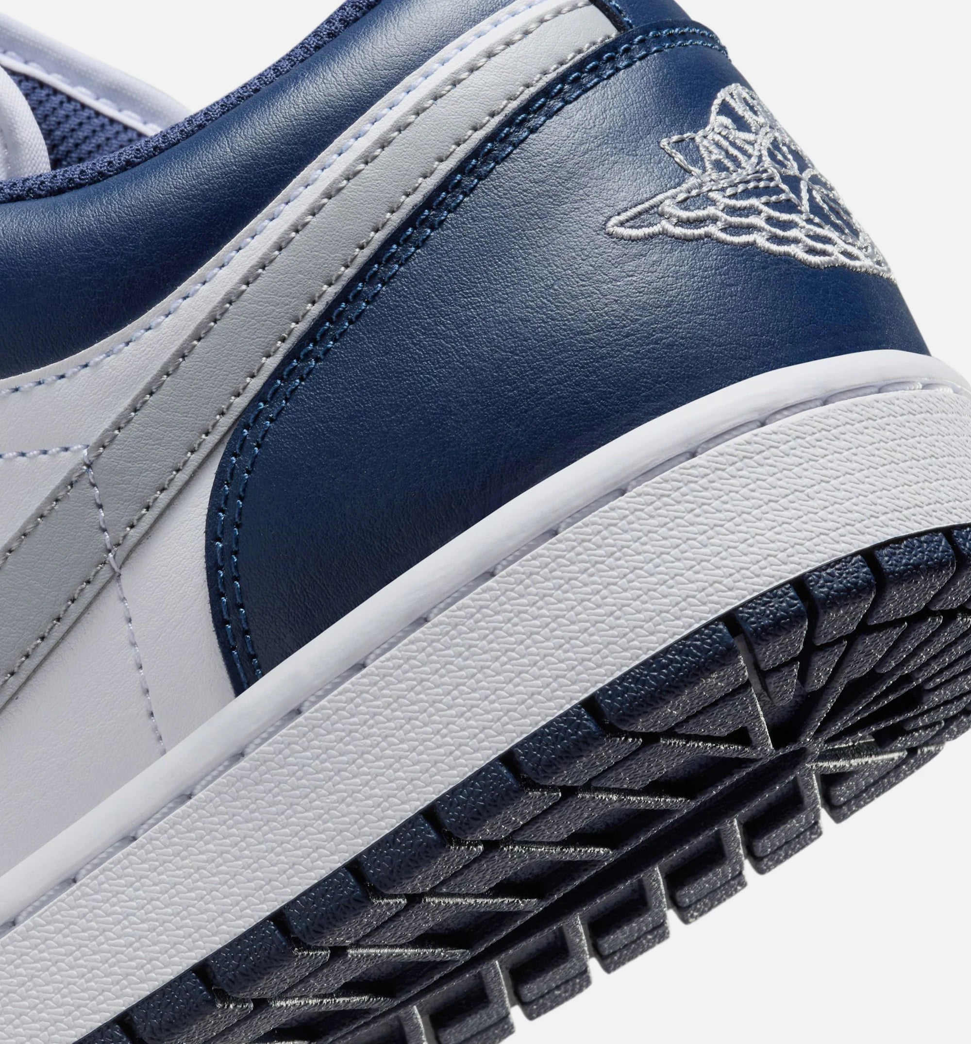 Air Jordan 1 Low Midnight Navy Mens Lifestyle Shoe Midnight Navy Wolf Grey