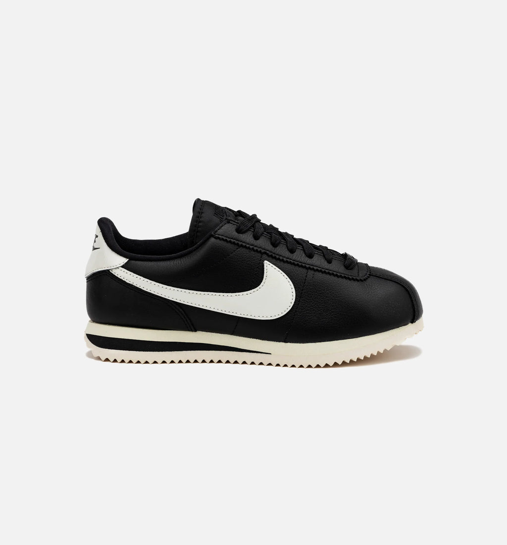 Cortez Premium Black Sail Womens Lifestyle Shoe Black Sail