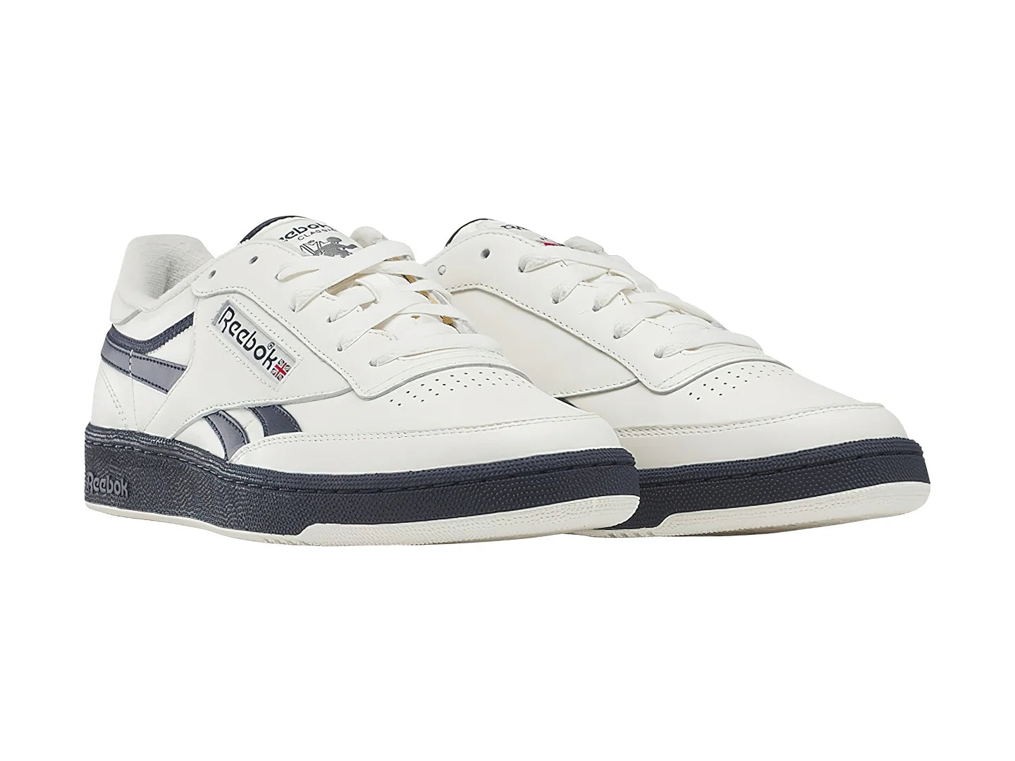 Tenis Reebok Club C Revenge Vintage Blanco y Azul Unisex
