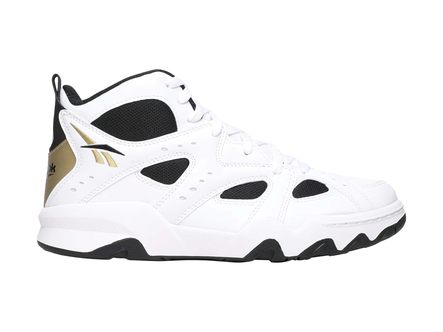 Tenis Reebok ATR Decimator Blanco y Dorado para Hombre