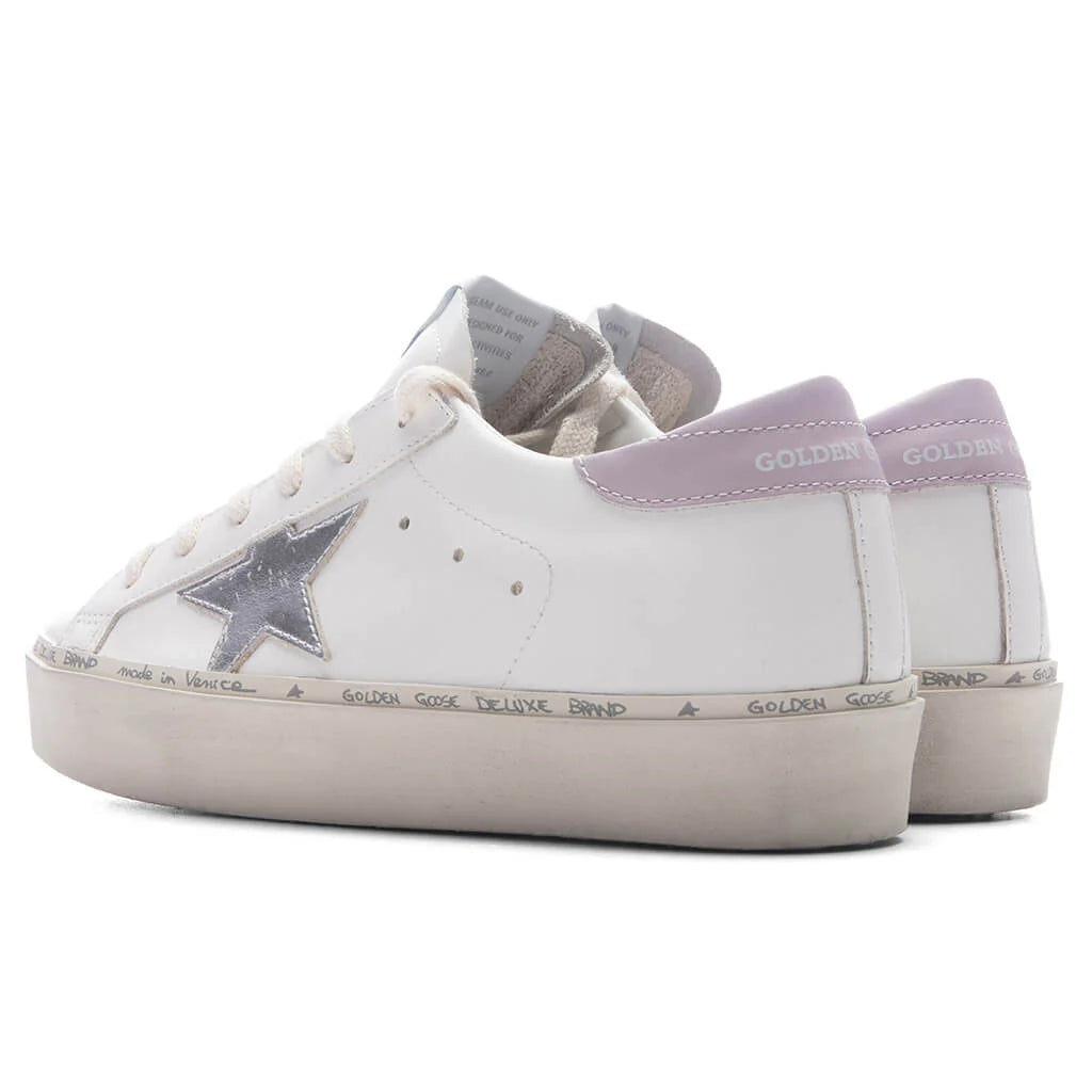 Womens Hi Star White Silver Lilac
