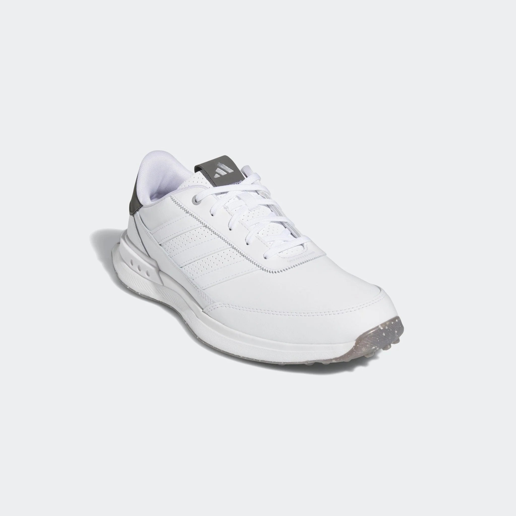 adidas S2G 24 Leather Spikeless Golf Shoes White White Charcoal