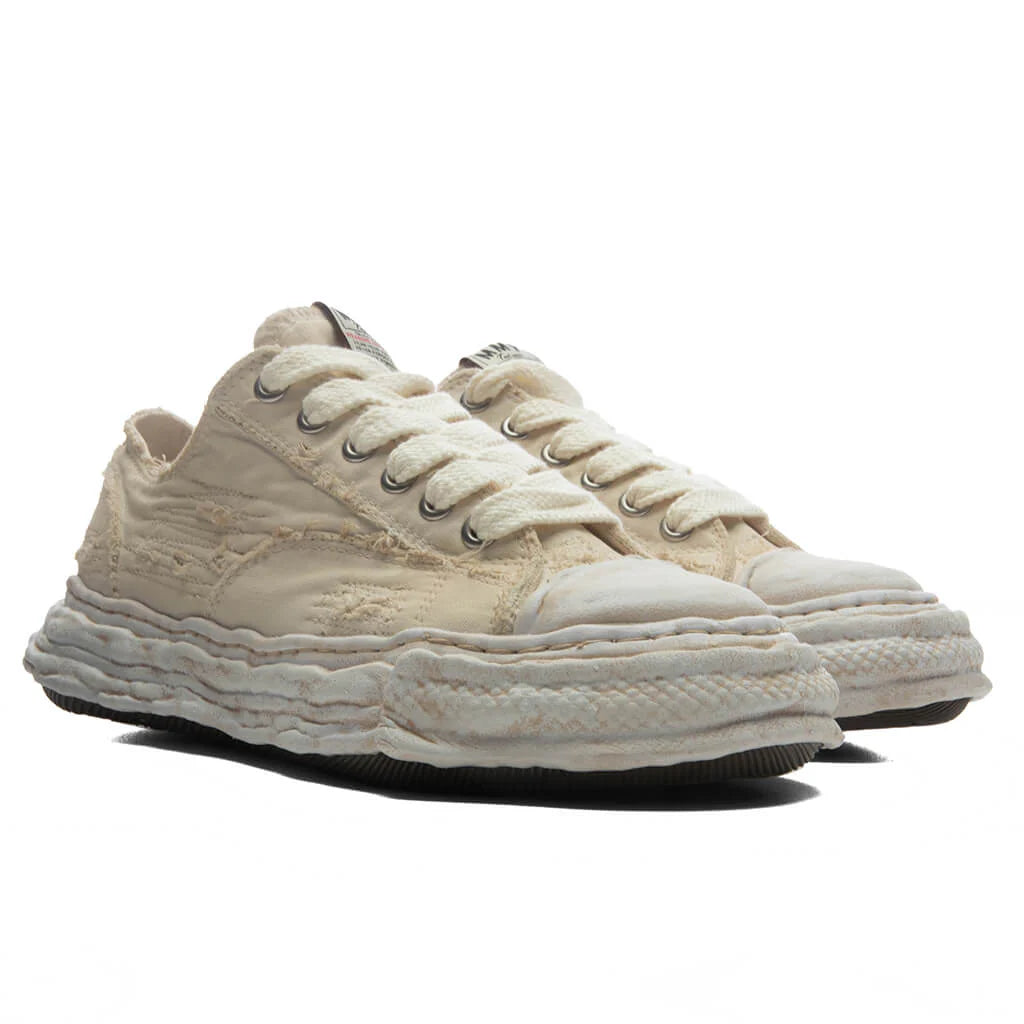 Peterson 23 Low OG Sole Ripped Over Dyed Canvas White