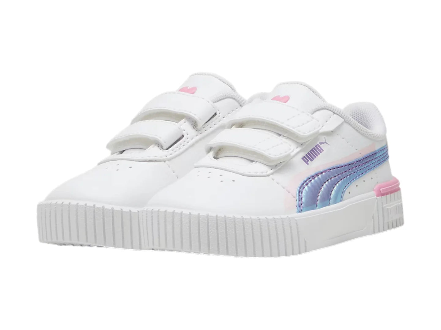 Tenis PUMA Carina 20 Bouncy Sky Blanco y Lavanda para Niña
