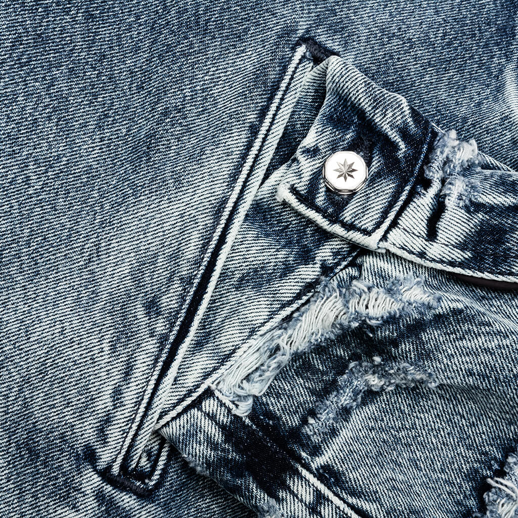 Cape Jacket Washed Blue