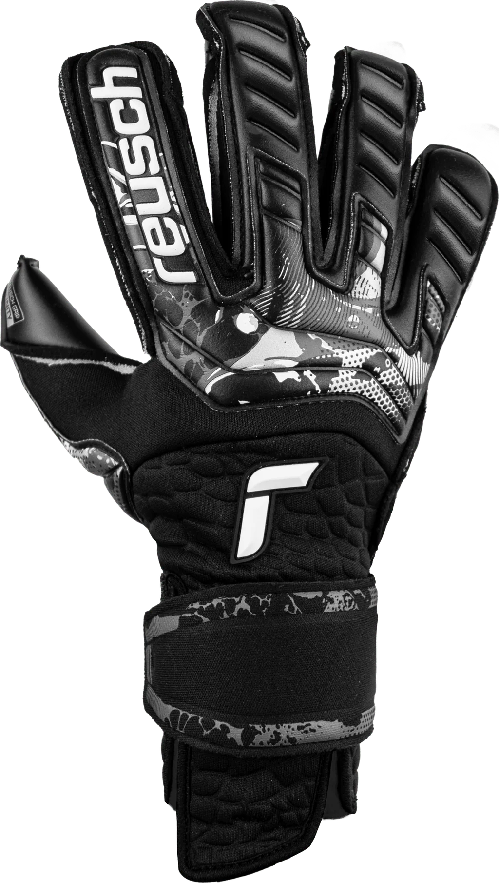 Reusch Attrakt Infinity Resistor Adaptive Flex Goalkeeper Gloves Black