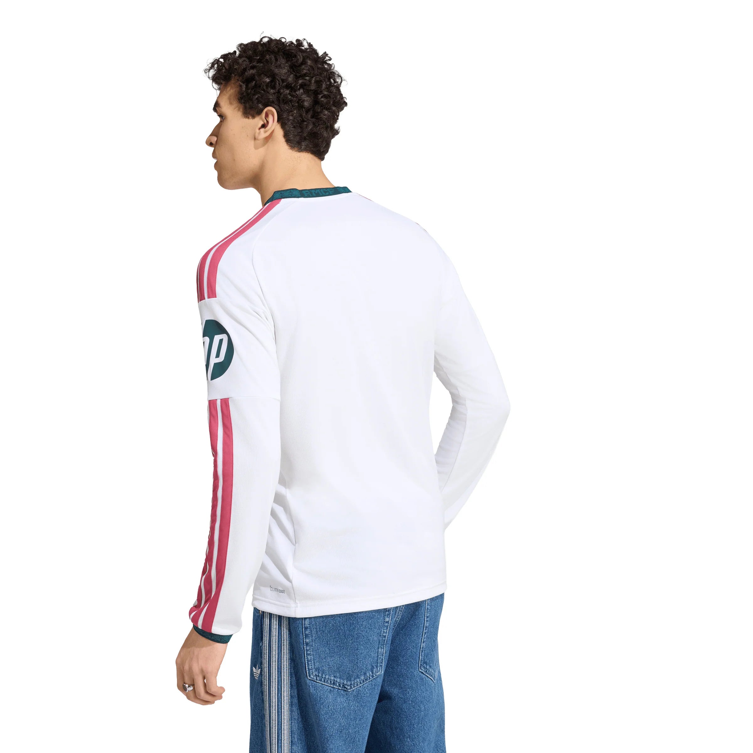 adidas Real Madrid Home Long Sleeve Mens Soccer Jersey 26 27 White