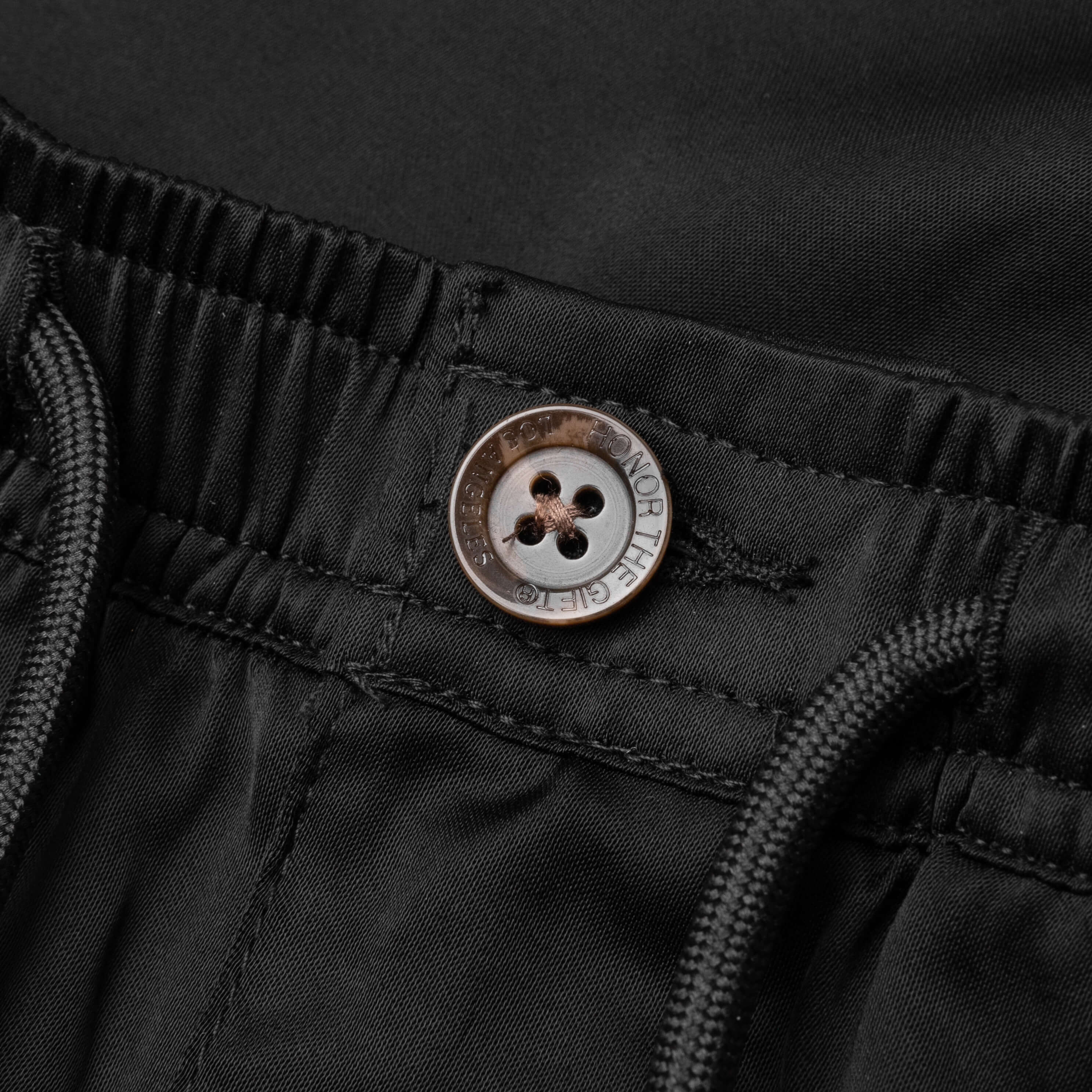 B Summer Blanket Stitch Short Black