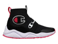 Tenis Champion Rally Pro Negro y Rosa para Mujer