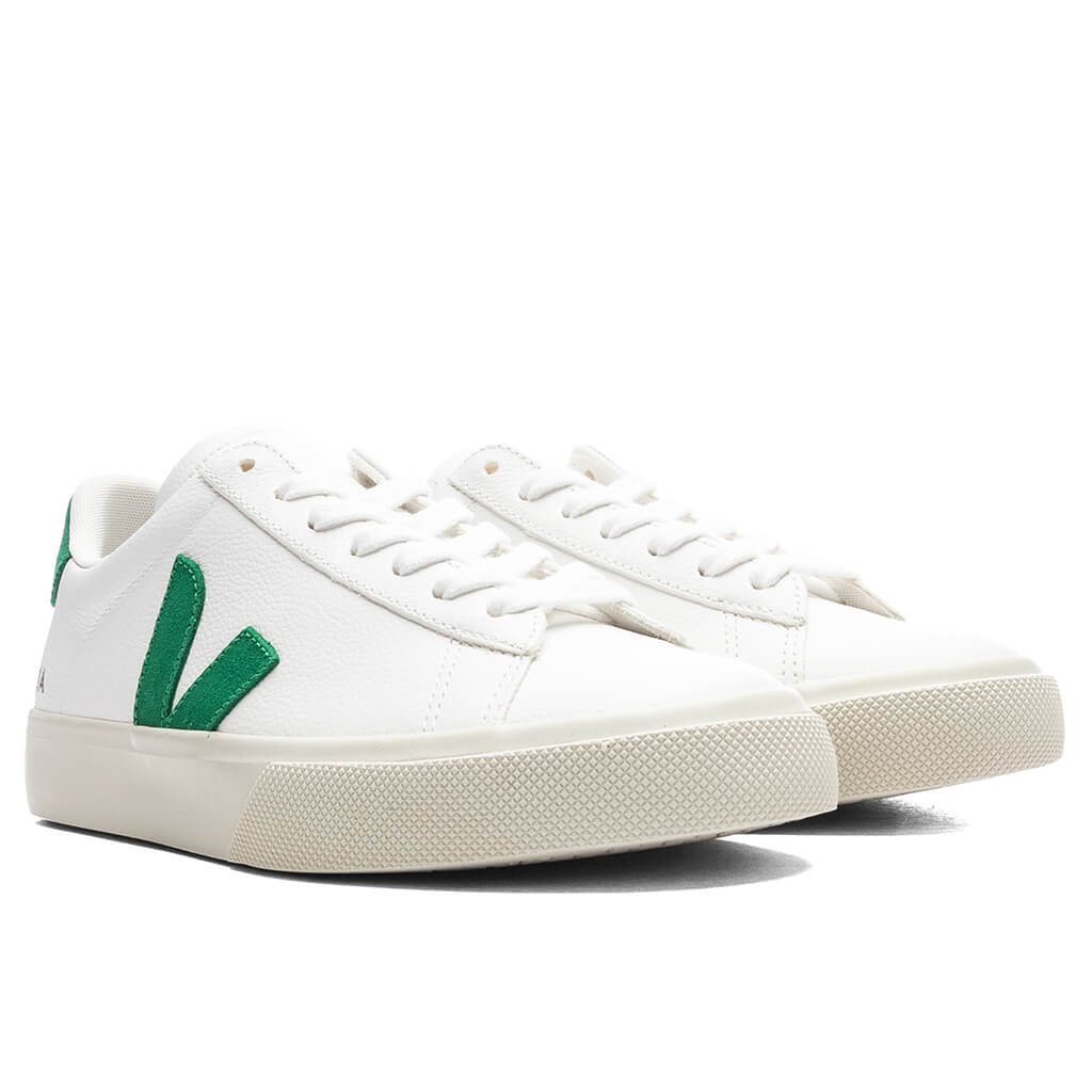 Womens Campo Chromefree Leather Extra White Emeraude