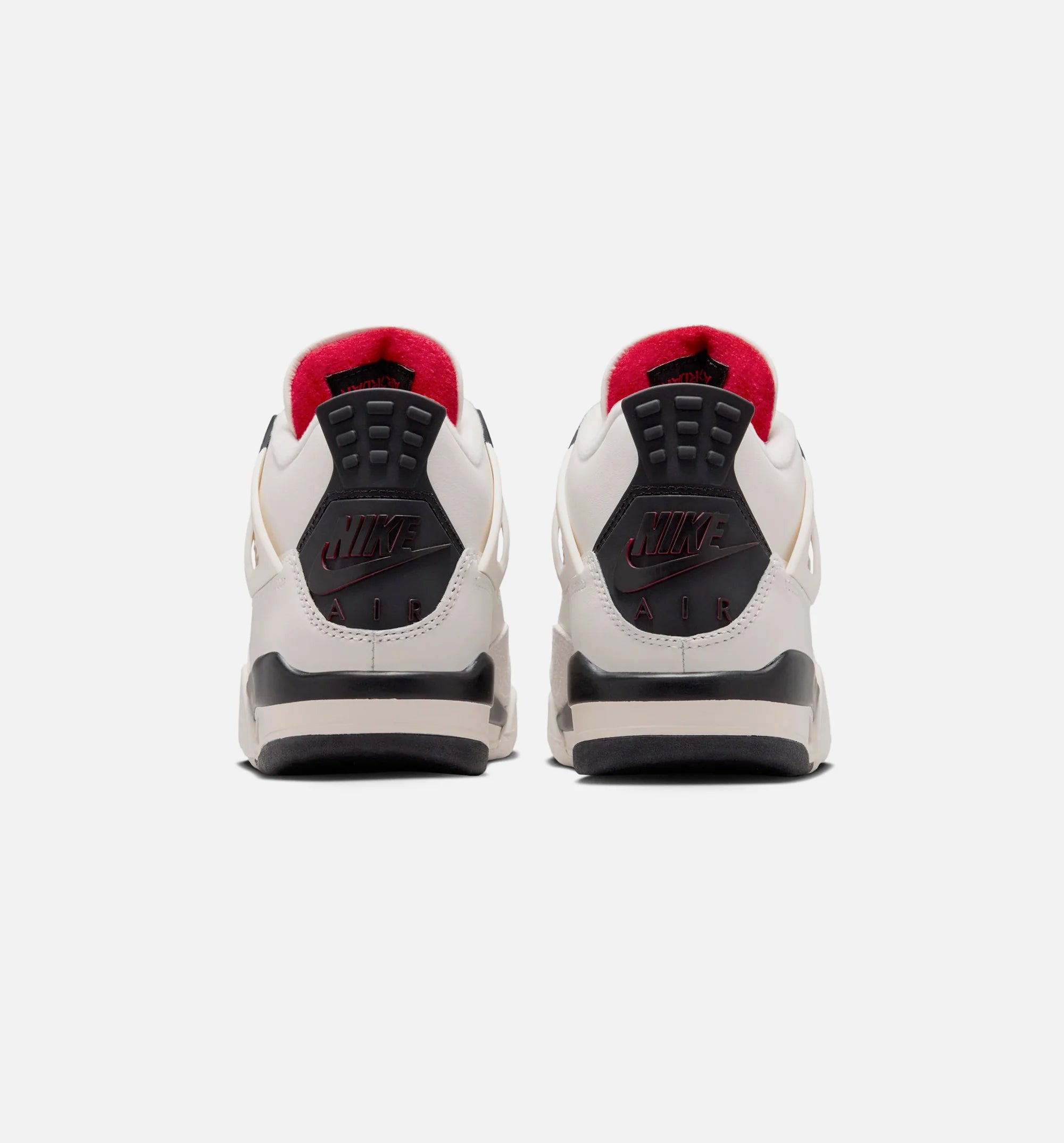 Air Jordan 4 Retro Flight Club Grade School Lifestyle Shoe Sail Black University Red