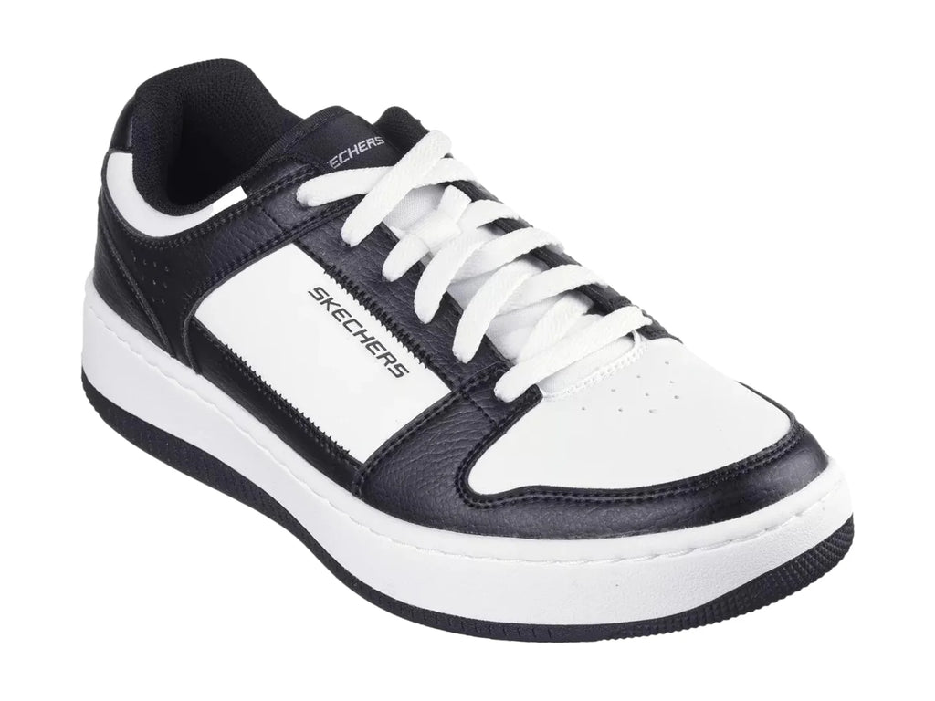 Tenis Skechers Sport Court 92 Blanco y Negro para Hombre