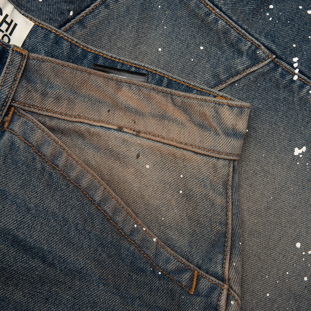 Acid Rain Short Blue Denim
