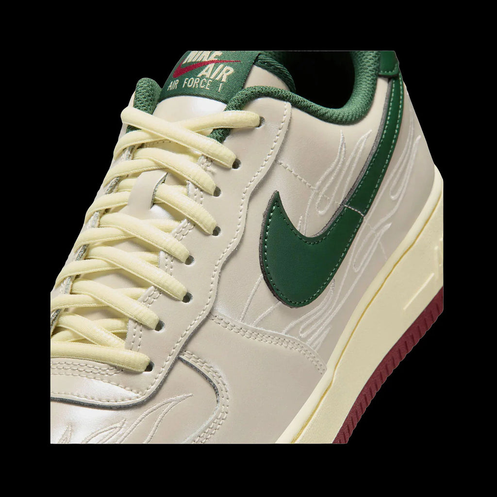 Nike Air Force 1 07 LV8 Phantom Fir Alabaster Team Red
