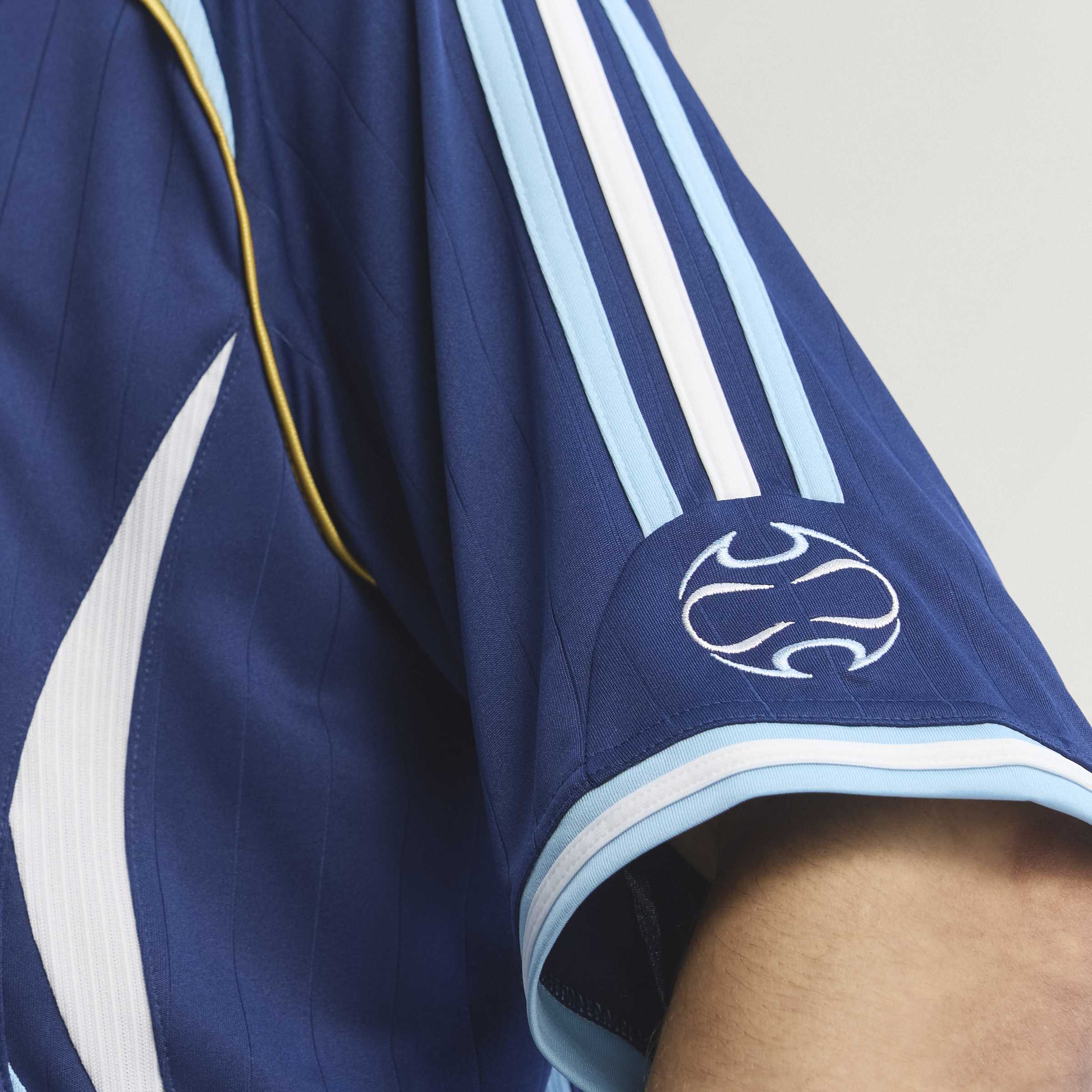 adidas Argentina Away Mens Soccer Jersey 2006 Dark Blue