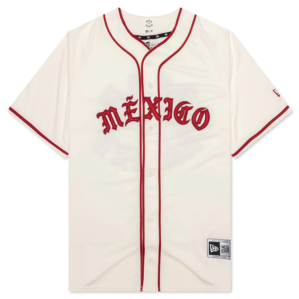 New Era x Born x Raised x Diablos Rojos del México Jersey Cream