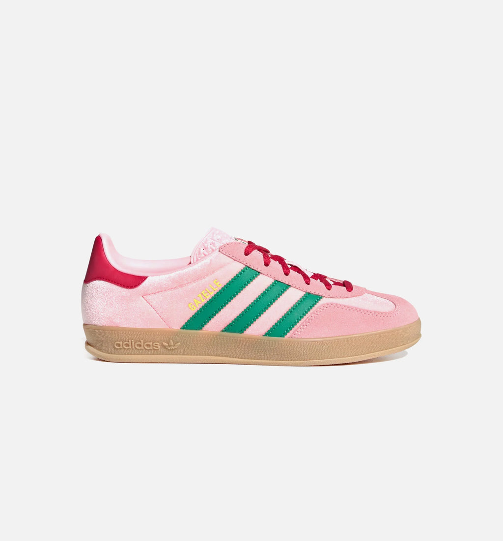 Gazelle Indoor Womens Lifestyle Shoe Court Green Glow Pink Gum