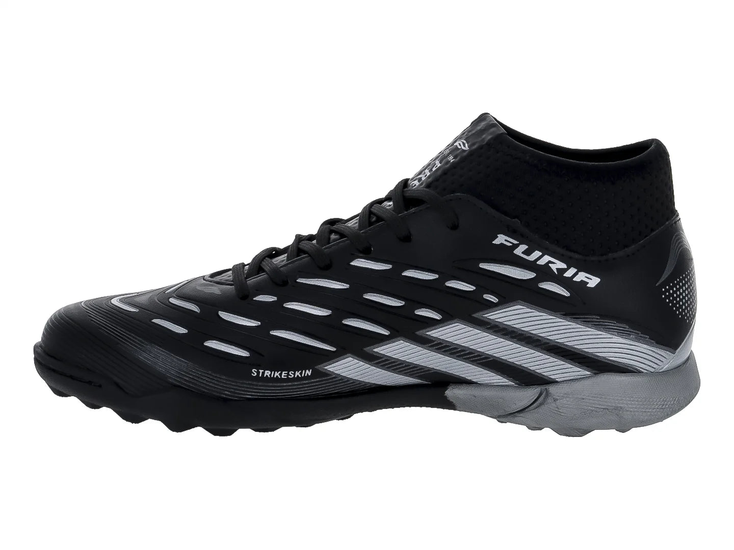 Tenis de Fútbol Furia Negro con Plata para Hombre