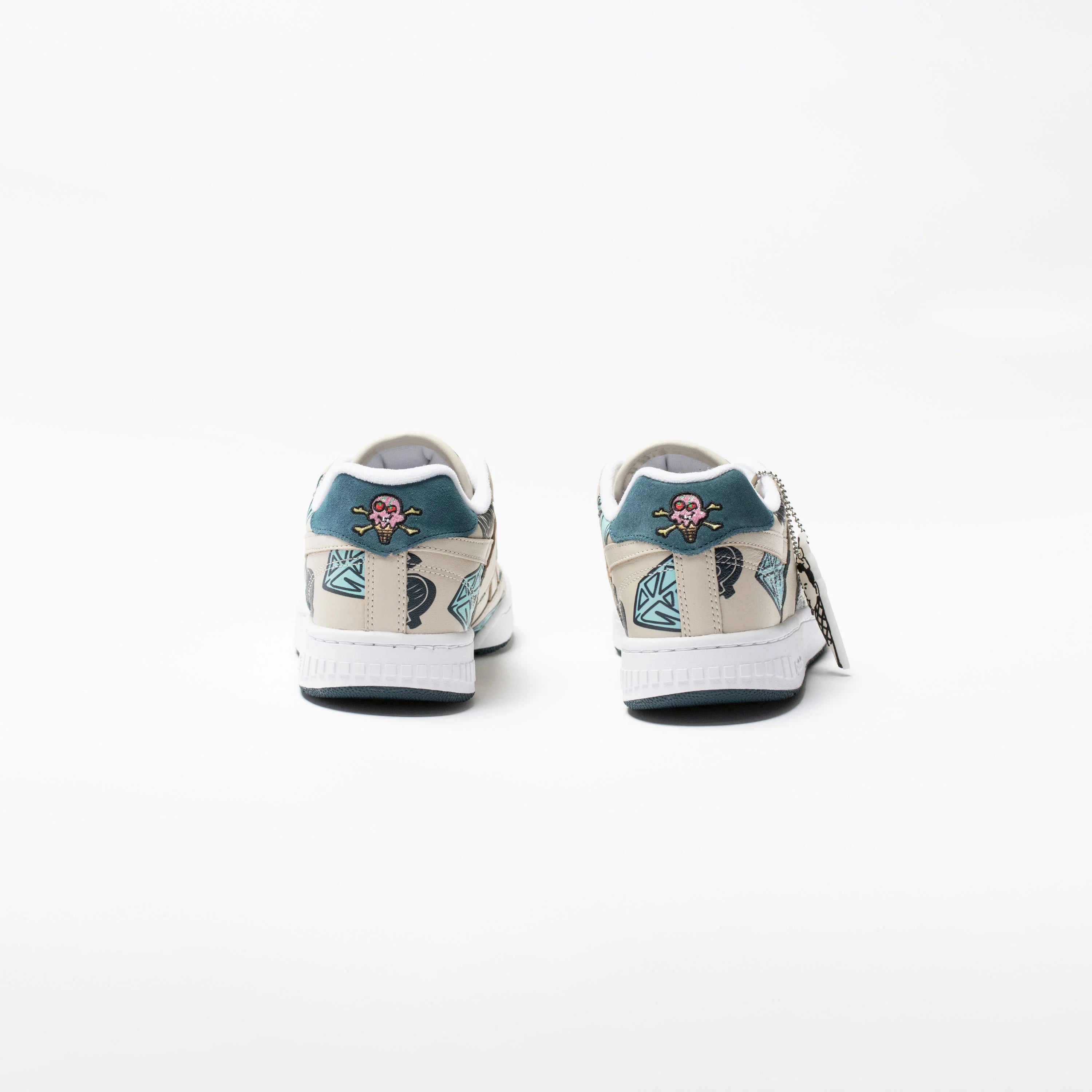 Ice Cream X BB4000 Stucco Mens Lifestyle Shoe Tan White Black Blue