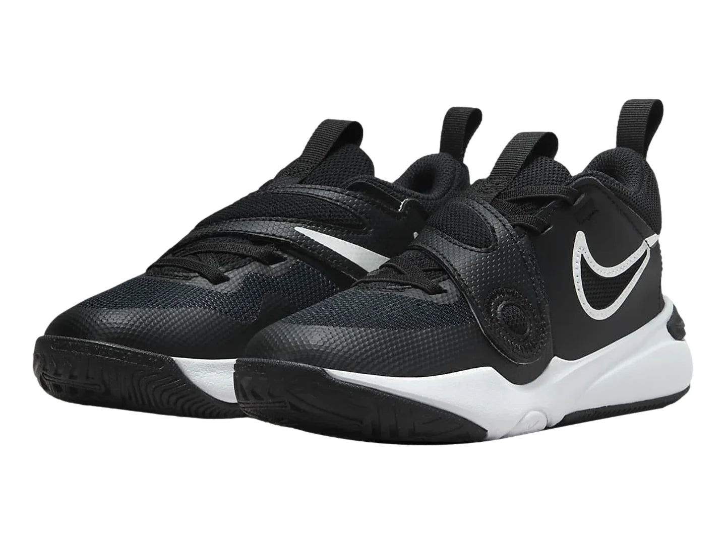 Tenis Nike Team Hustle D 11 Negro con Blanco para Niño