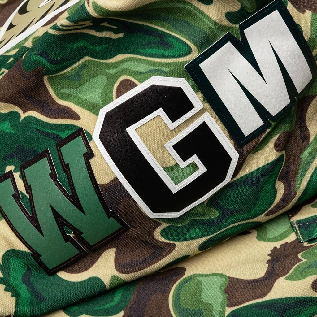 Bape Art Camo Shark Hoodie Green
