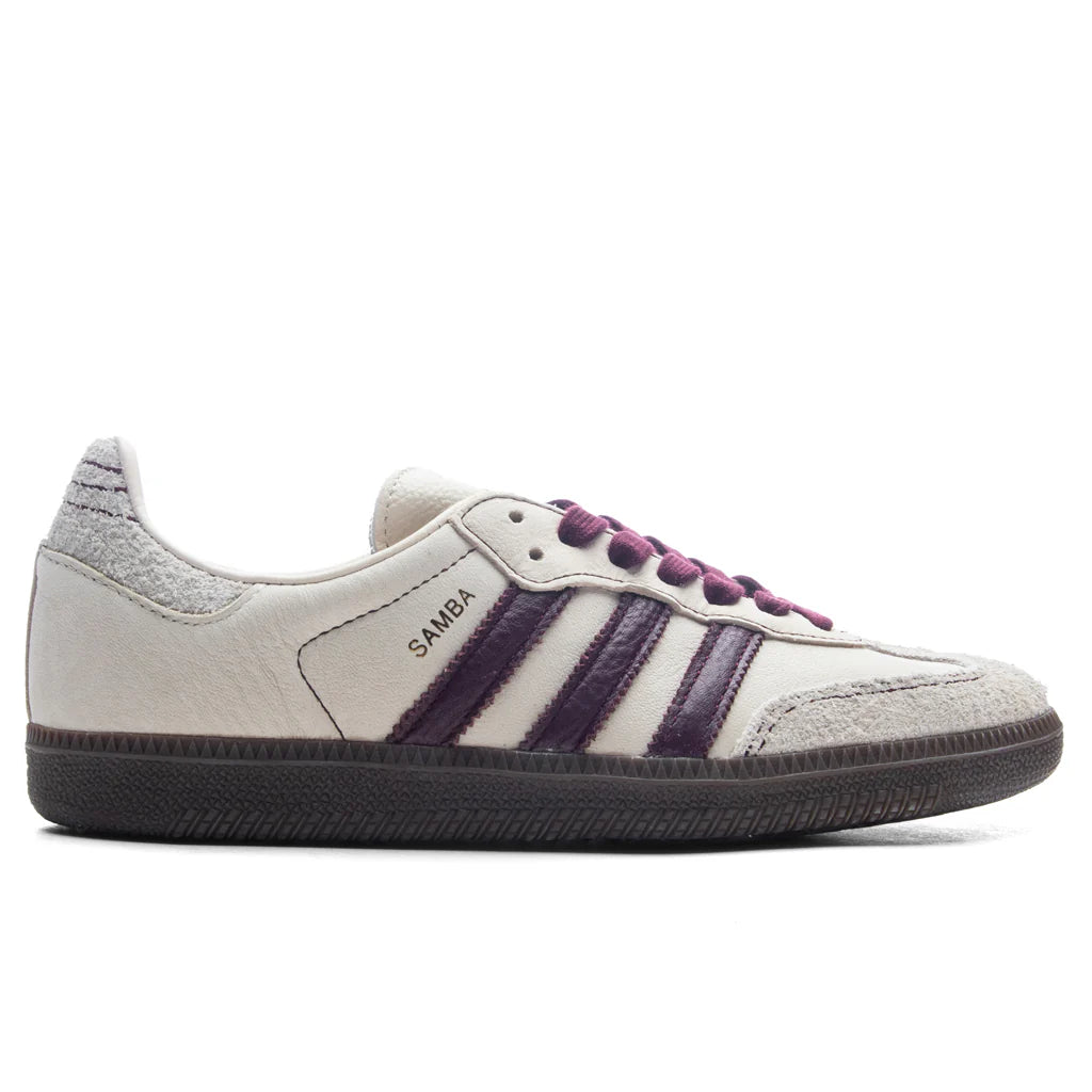 Womens Samba OG Wonder White Maroon Putgre