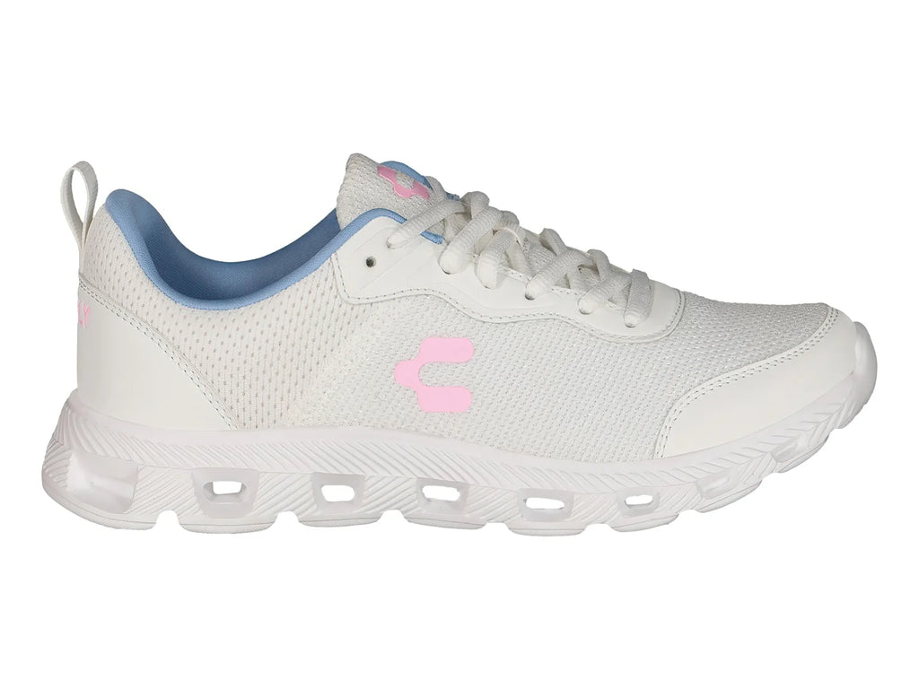Tenis Charly Blanco Azul Rosa para Mujer