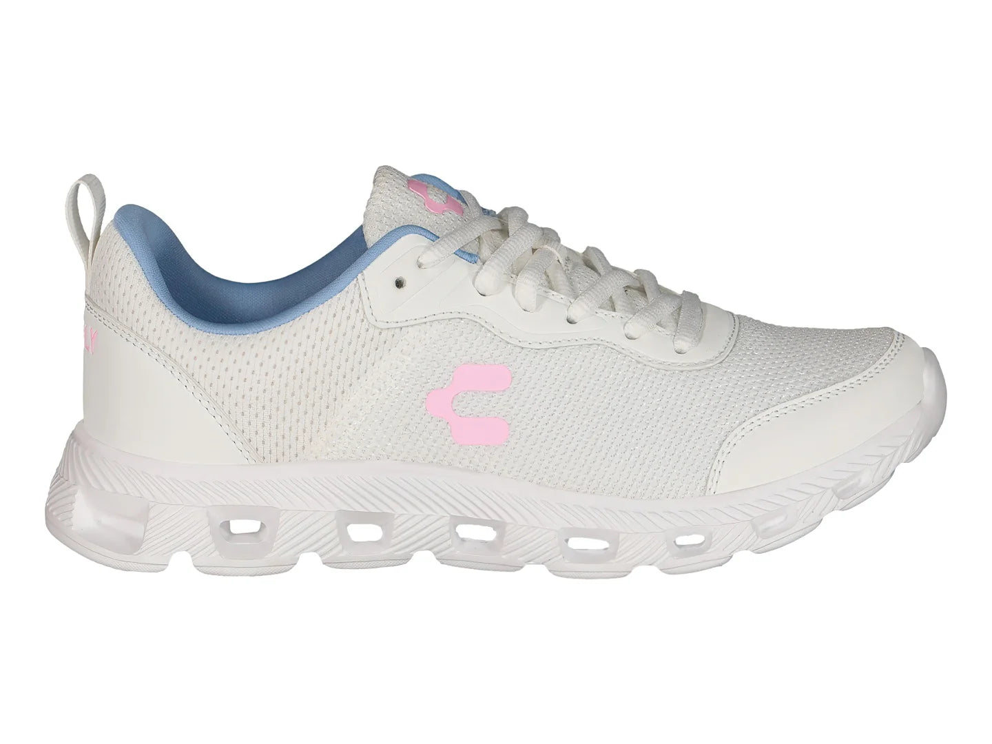 Tenis Charly Blanco Azul Rosa para Mujer