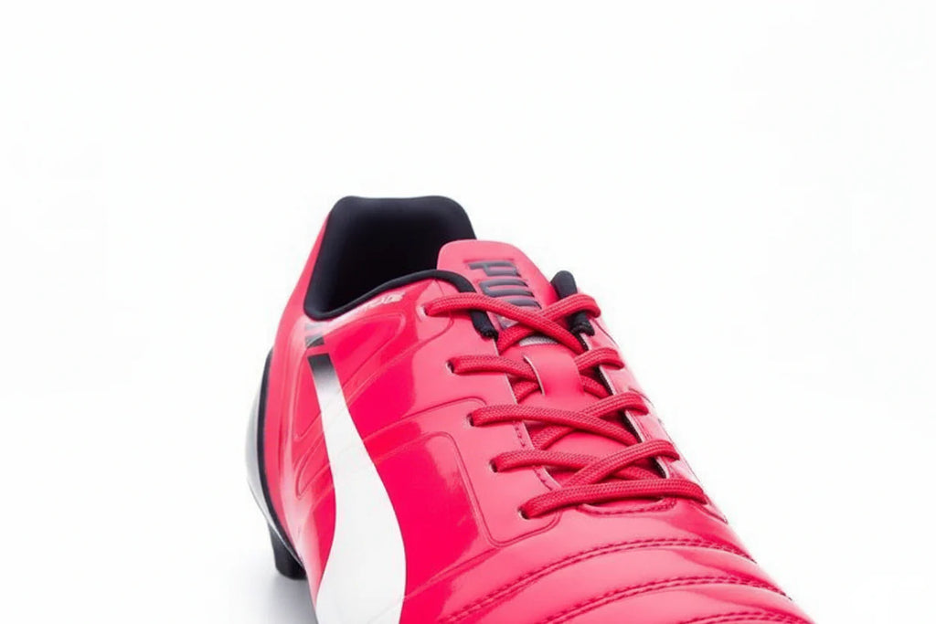 PUMA Evospeed 13 FG Firm Ground Soccer Cleats Bright Plasma White Peacoat