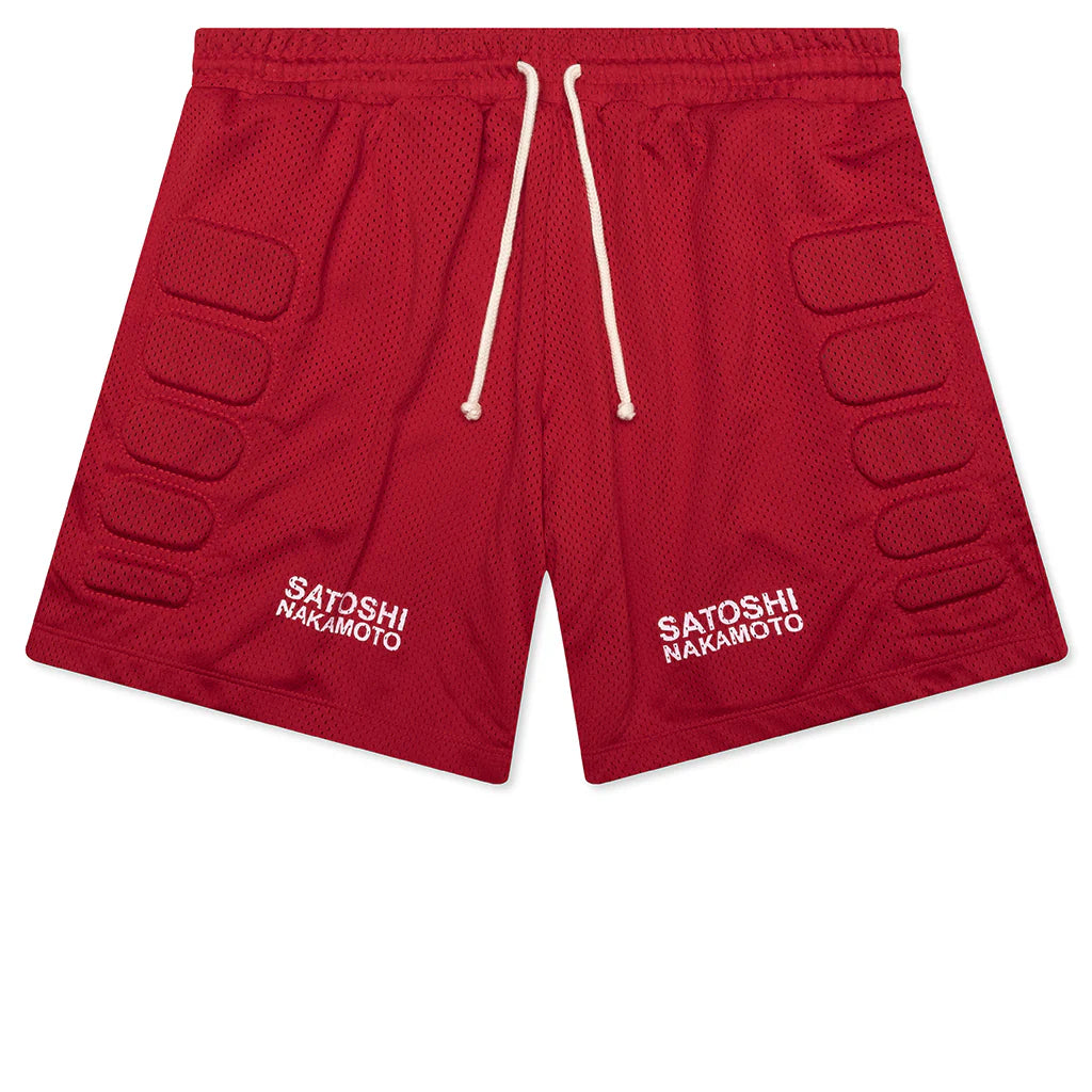 Mesh Moto Short Red
