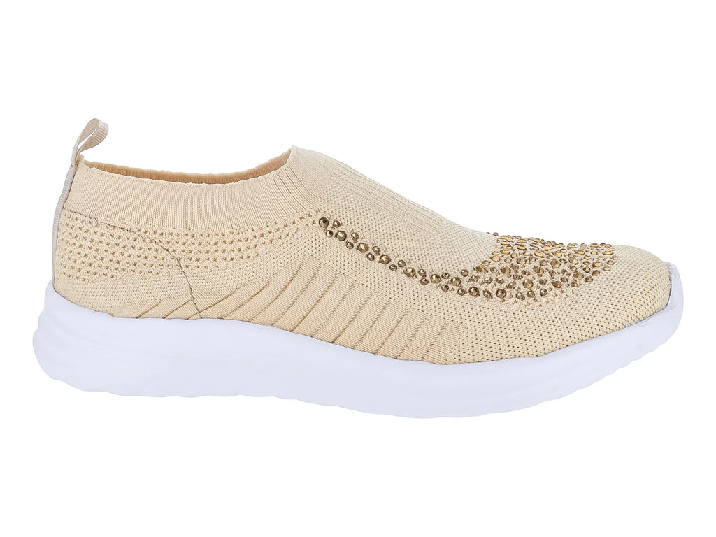 Tenis Nomadas Casuales Beige Hueso para Mujer
