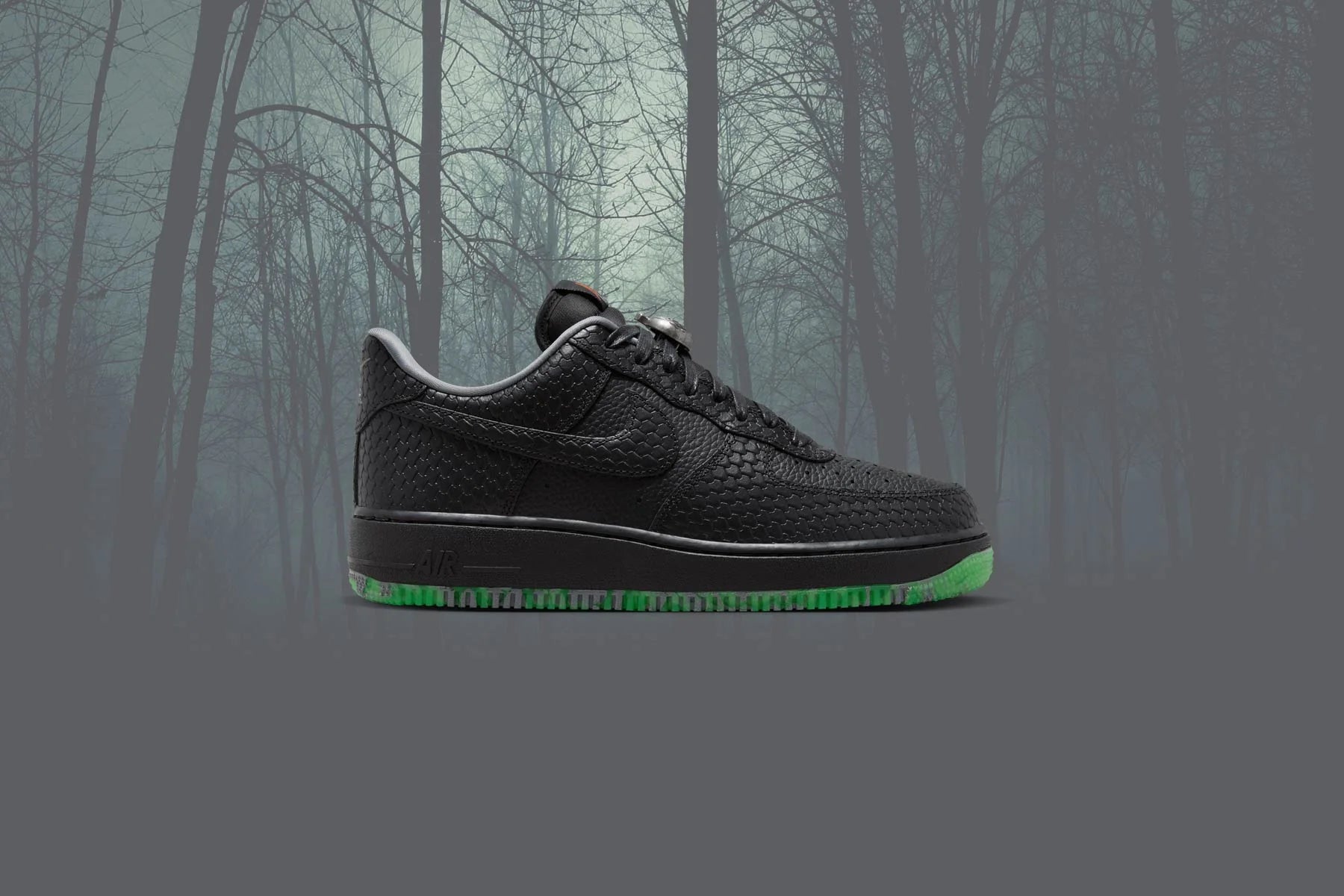 Air Force 1 07 PRM Halloween Black Smoke Grey Campfire Orange