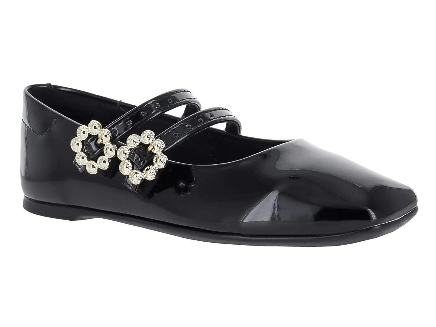 Zapatos Flats Molekinha Negro para Niña