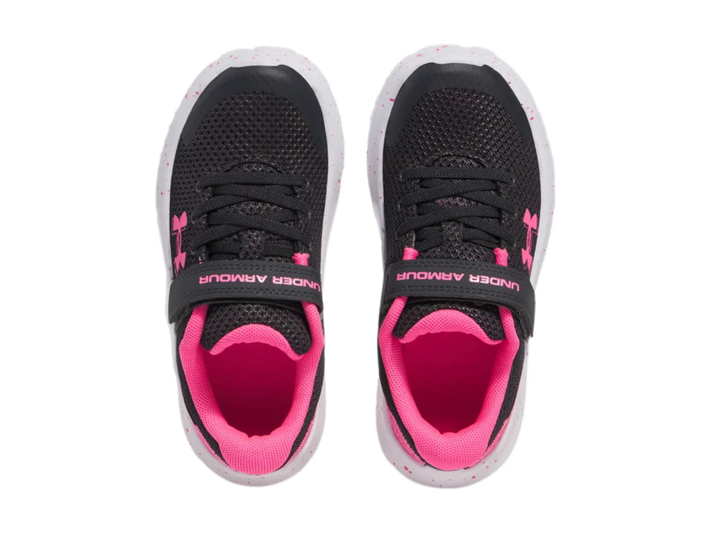 Tenis Under Armour GPS Surge 4 Negro con Rosa para Niña