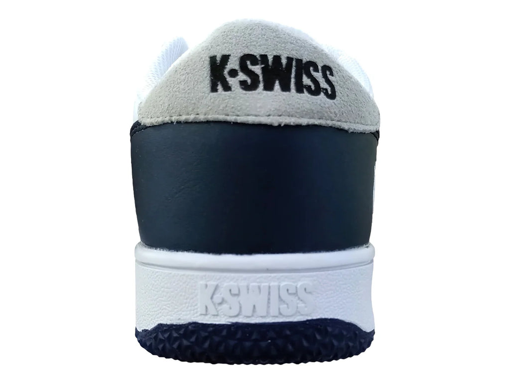 Tenis K SWISS Low ST Blanco Azul Marino y Gris para Hombre
