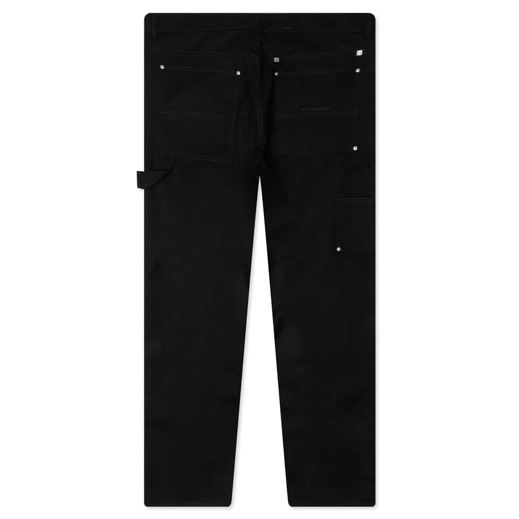 Studded Carpenter Pants Black