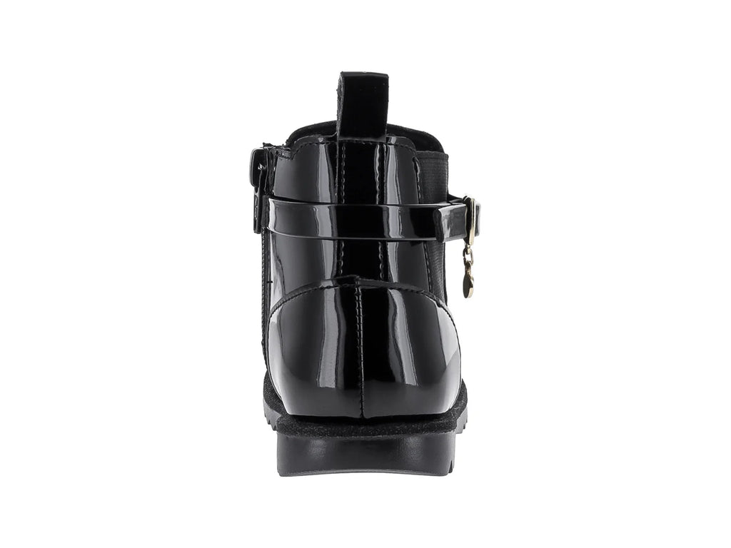 Botas Coqueta de Charol Negro para Niña
