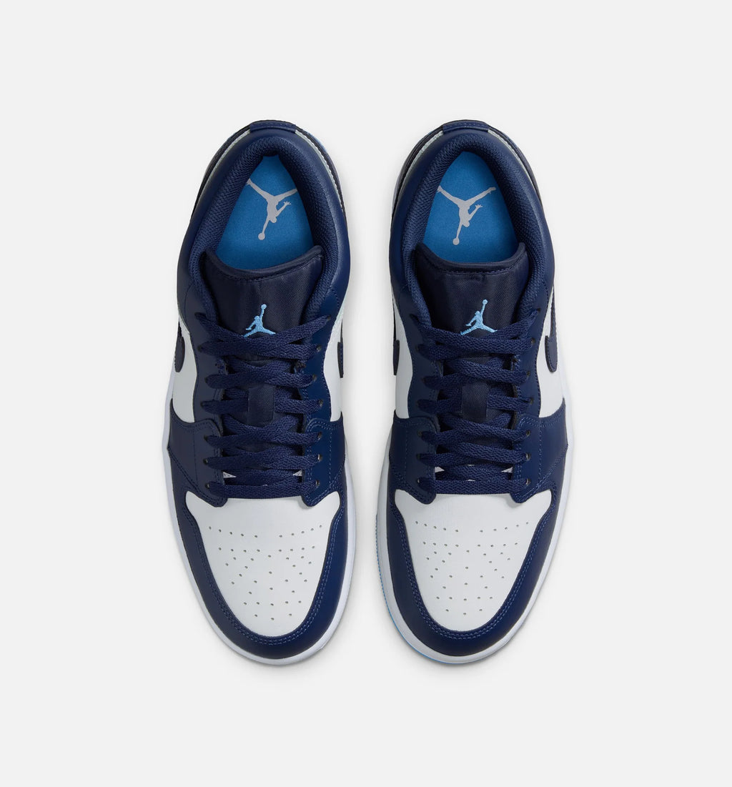 Air Jordan 1 Low Mens Lifestyle Shoe Midnight Navy University Blue White