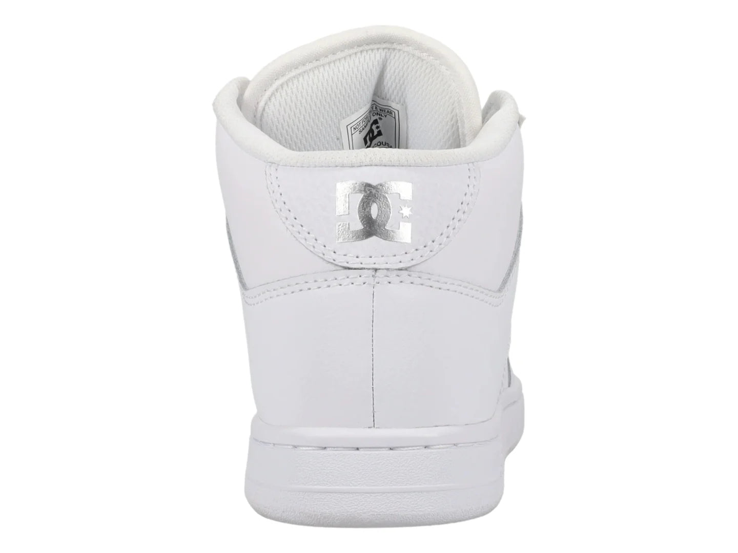 Tenis DC Shoes Manteca 4 Mid Blancos y Plata para Mujer