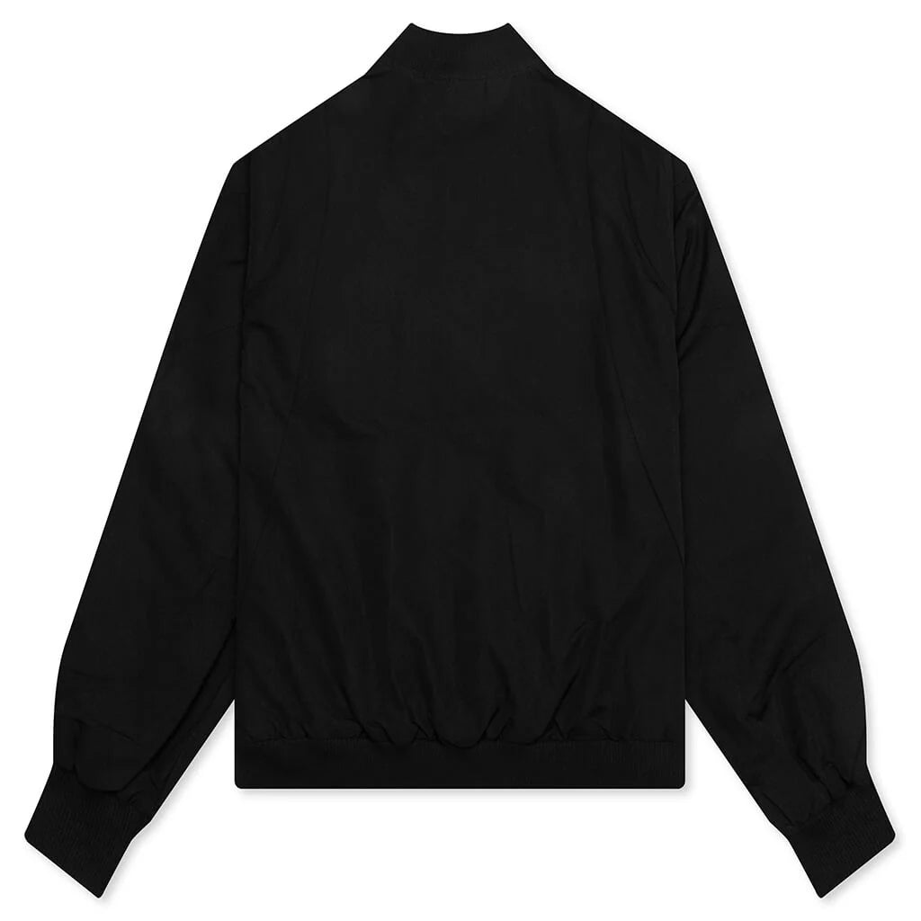 Nylon Bomber Jacket Black