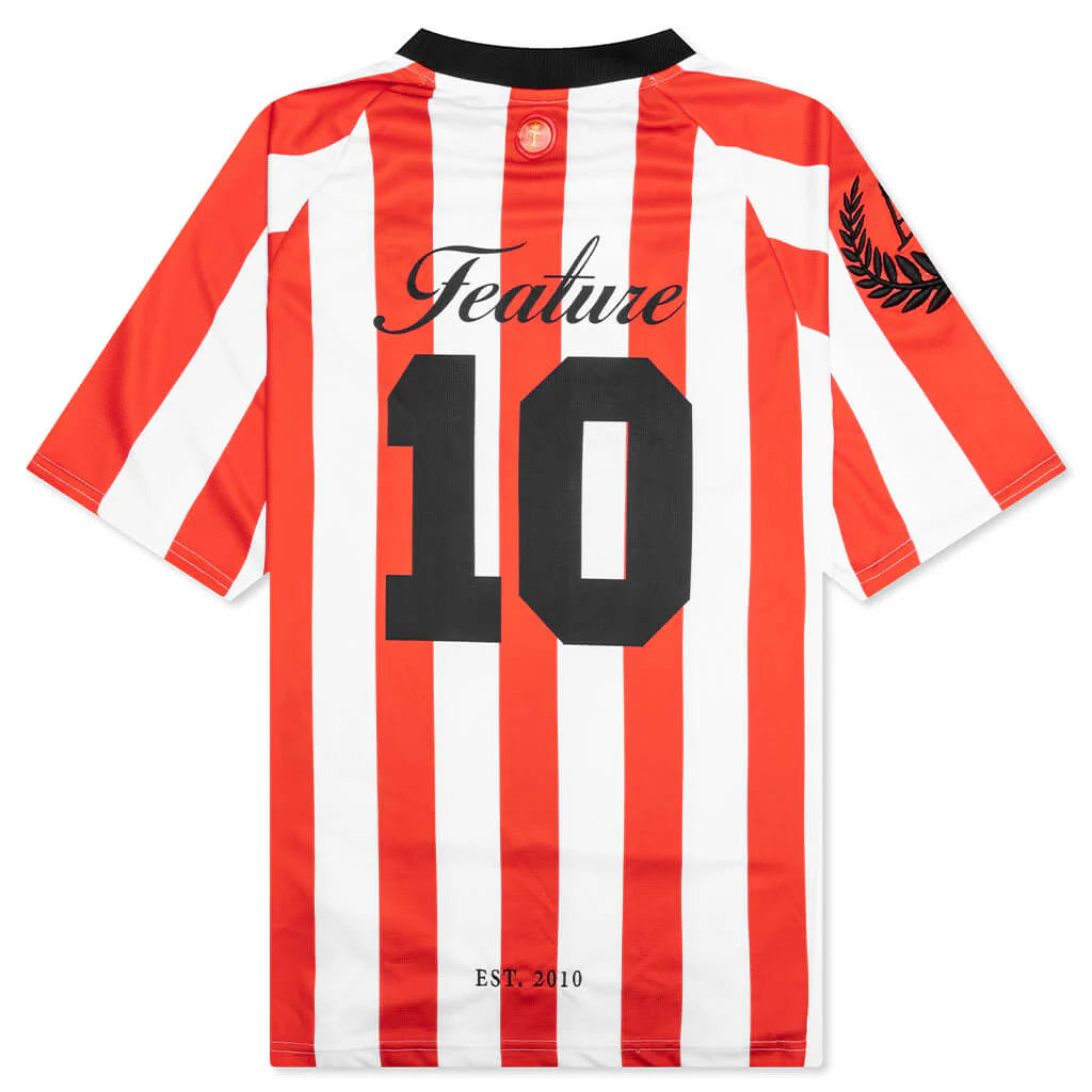 Pele Futbol Jersey Red White