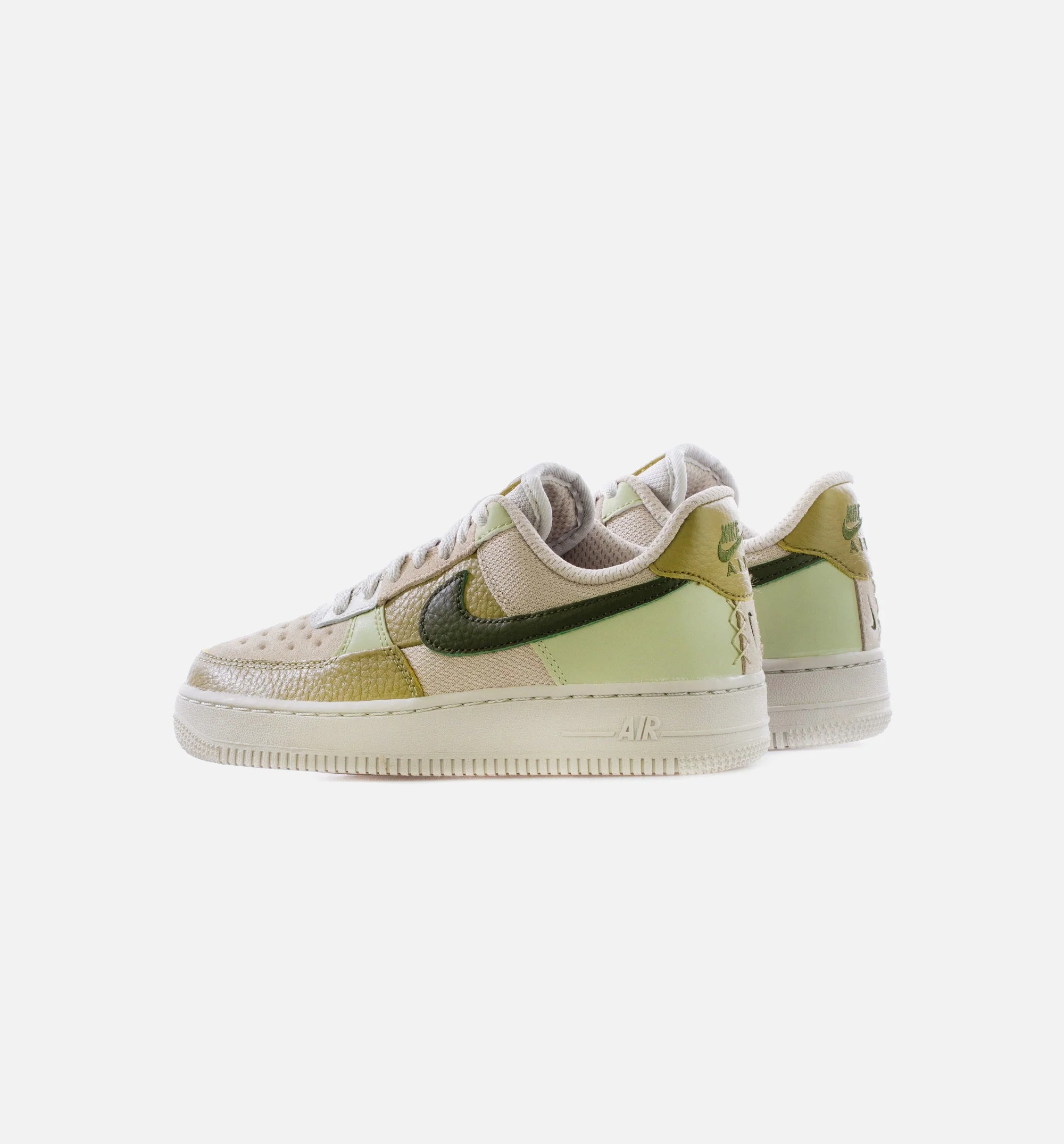 Air Force 1 Low Rough Green Womens Lifestyle Shoe Light Bone Rough Green Olive Aura