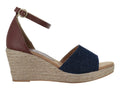 Sandalias Luna Rosa Mezclilla y Tan para Mujer