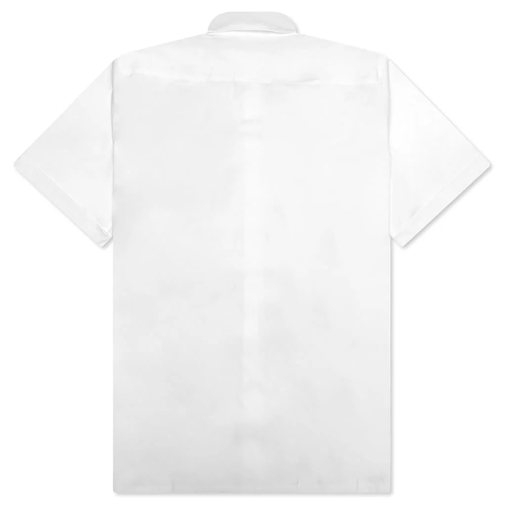 Short Sleeve Military Shirt White