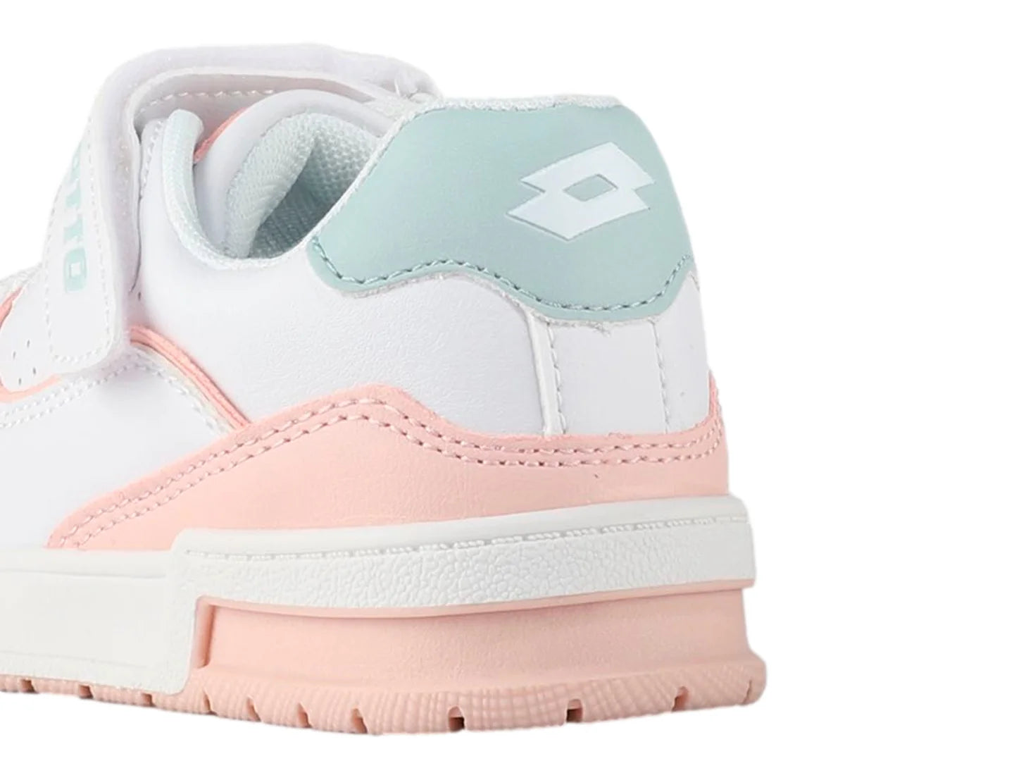 Tenis Lotto Sara K Blanco Rosa y Azul para Niña