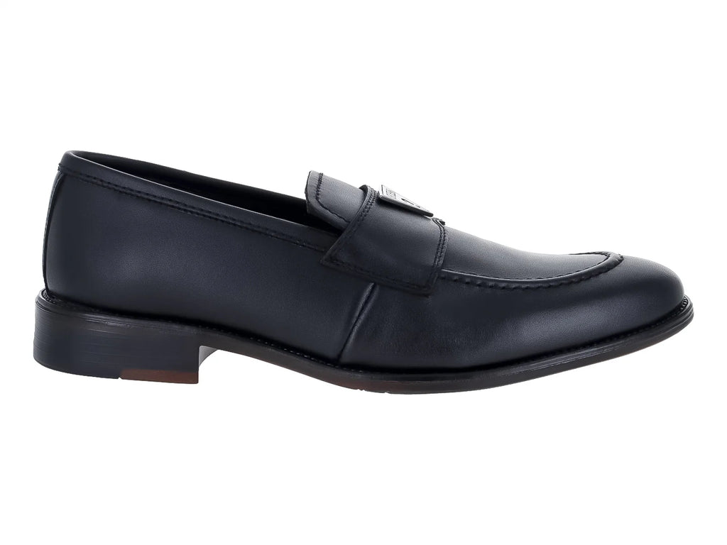 Mocasines Guess Negros de Cuero para Hombre