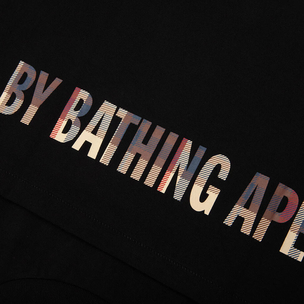 BAPE Check Ape Face Tee Black Red