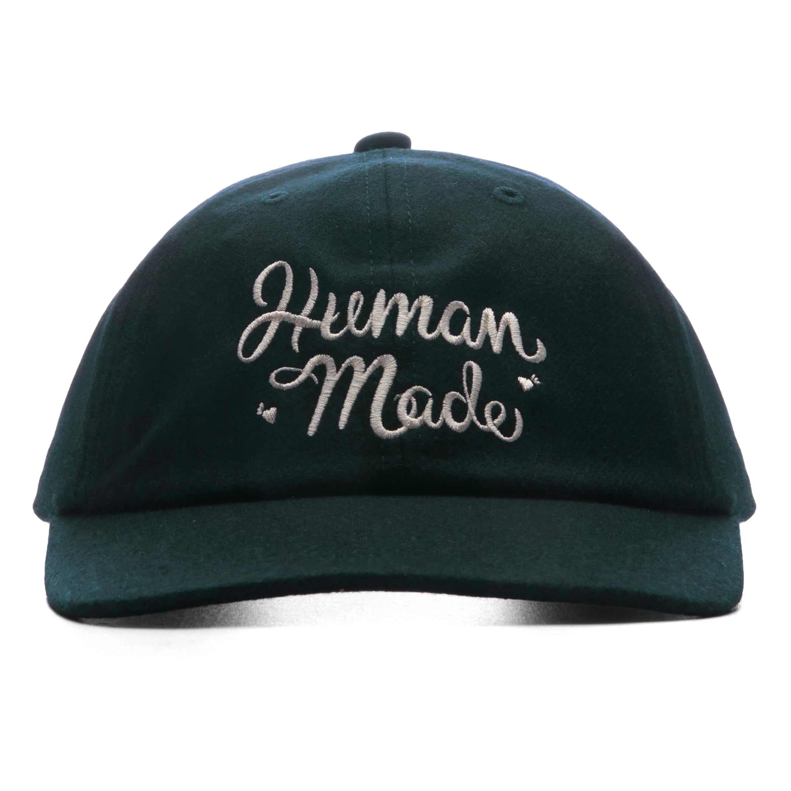6 Panel Wool Cap Green